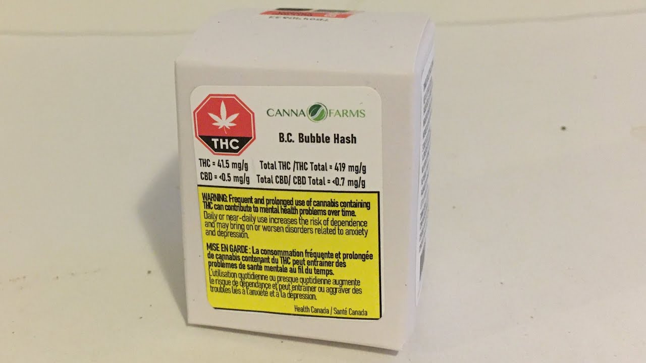 Hash unboxing- B.C. Bubble Hash by Canna Farms