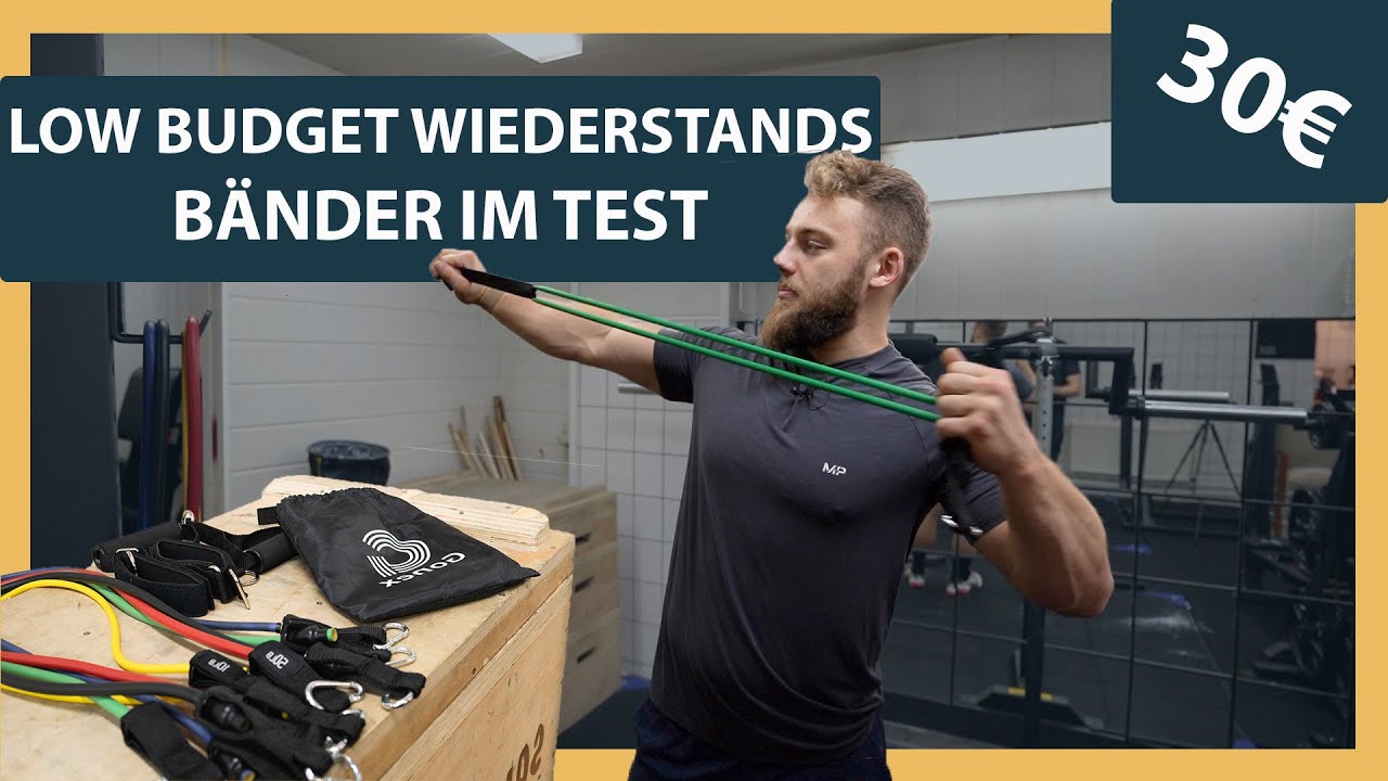 Günstige (30€) Widerstandsbänder für Krafttraining im Test / Gonex Resistance Bands