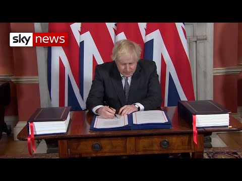 Brexit: Boris Johnson signs trade deal with EU