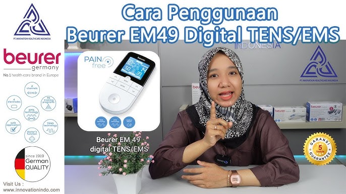 Beurer Pain Relief Digital TENS EMS EM49 Unboxing, Dual Channel Pulse  Massager