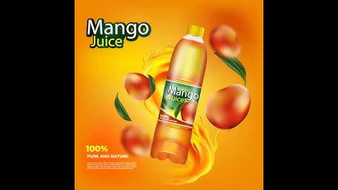 Mango Juice Poster Animation. #drink #motionads #animation