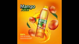 Mango Juice Poster Animation. #drink #motionads #animation