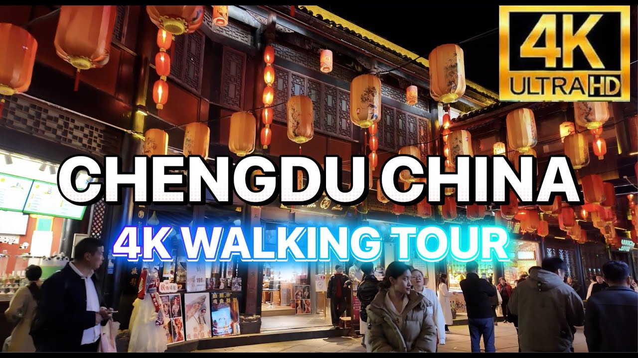 4K HDR |🇨🇳 Walking Tour| Exploring the Mystical Jinli Street in Chengdu & NIGHT