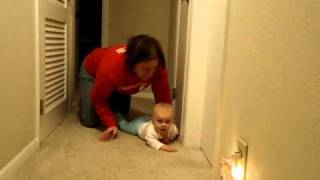 Abby crawling.AVI