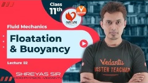 Fluid Mechanics JEE L2 |  Buoyancy & Floatation | 11 Physics JEE 2023 🔥 Shreyas Sir | Vedantu✌️