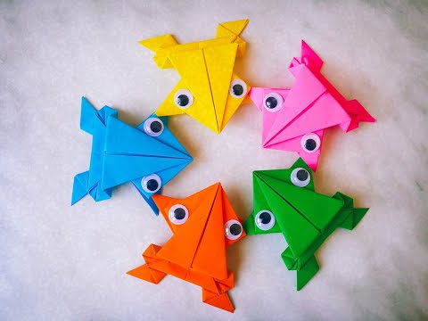 Kağıttan Zıplayan Kurbağa Yapımı - Origami 20