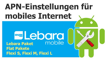 Lebara: APN-Einstellungen für mobiles Internet