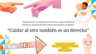 Capacitación DDHH "Cuidar el otro también es un derecho "
