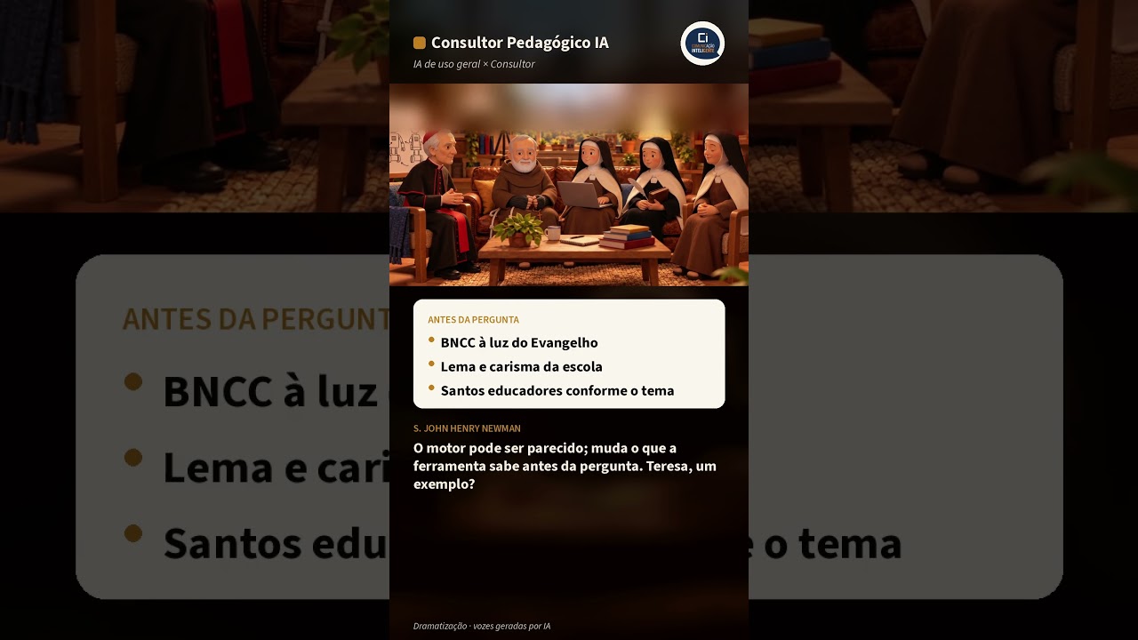 IA de uso geral ou IA para a escola católica? #Shorts
