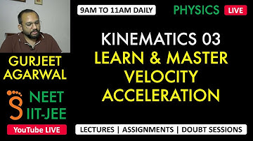 Rectilinear Motion Part 3 | Understanding Terminology used | Gurjeet Agarwal | NEET Physics