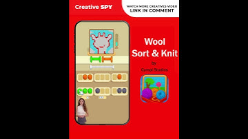 Wool Sort & Knit! by Cympl Studios #games #creativeads #gaming #puzzle #newgames #shortvideo #ads