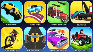 Traffic Truck 3D,Car Evolve,Road Hills,Tow N Go,Rush Extreme,Car Survival 3D,Desert Riders Car screenshot 3
