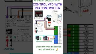 ABB VFD VARIABLE FREQUENCY DRAVE CONTROL WIRING COMPLETE #starter #shortvideo #electric #automation