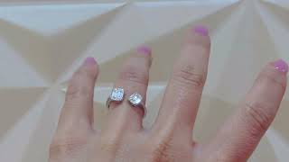 Vídeo: Anillo Diamantes Electra 0.65 Tu Y Yo Oro Blanco