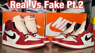 Air Jordan 1 High Chicago Lost and Found. Real Vs Fake Review Pt. 2 Scary Close Fakes!🤯🤯