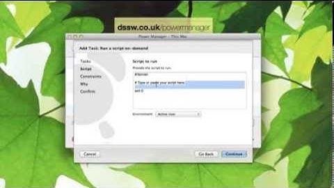 Run a script using a menu item on Mac OS X