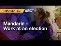 Mandarin - work at an election