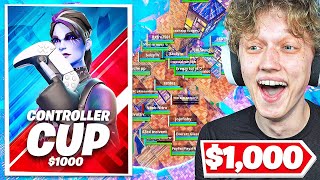 I Hosted a $1000 CONTROLLER ONLY Tournament In Fortnite!