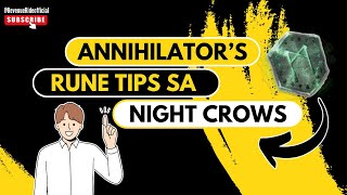 ANNIHILATORS RUNE TIPS PARA UPGRADE NG NO RISK | NIGHTCROWS TIPS | TAGALOG