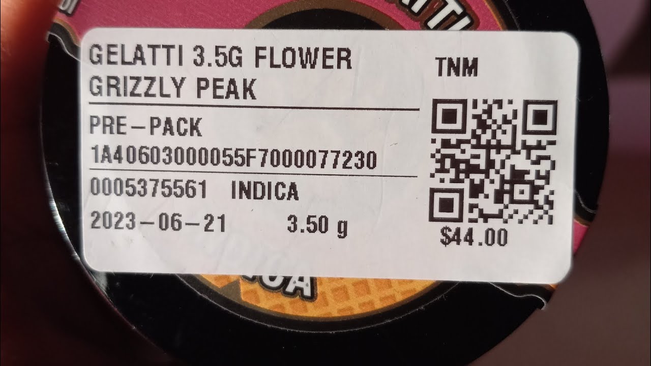 Grizzly peak gelatti strain review