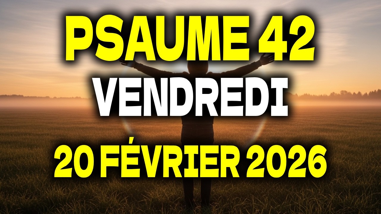 PRIÈRE DU MATIN | Vendredi 20 Février 2026 | Psaume 42 pour l’Âme Triste et la Soif de Dieu