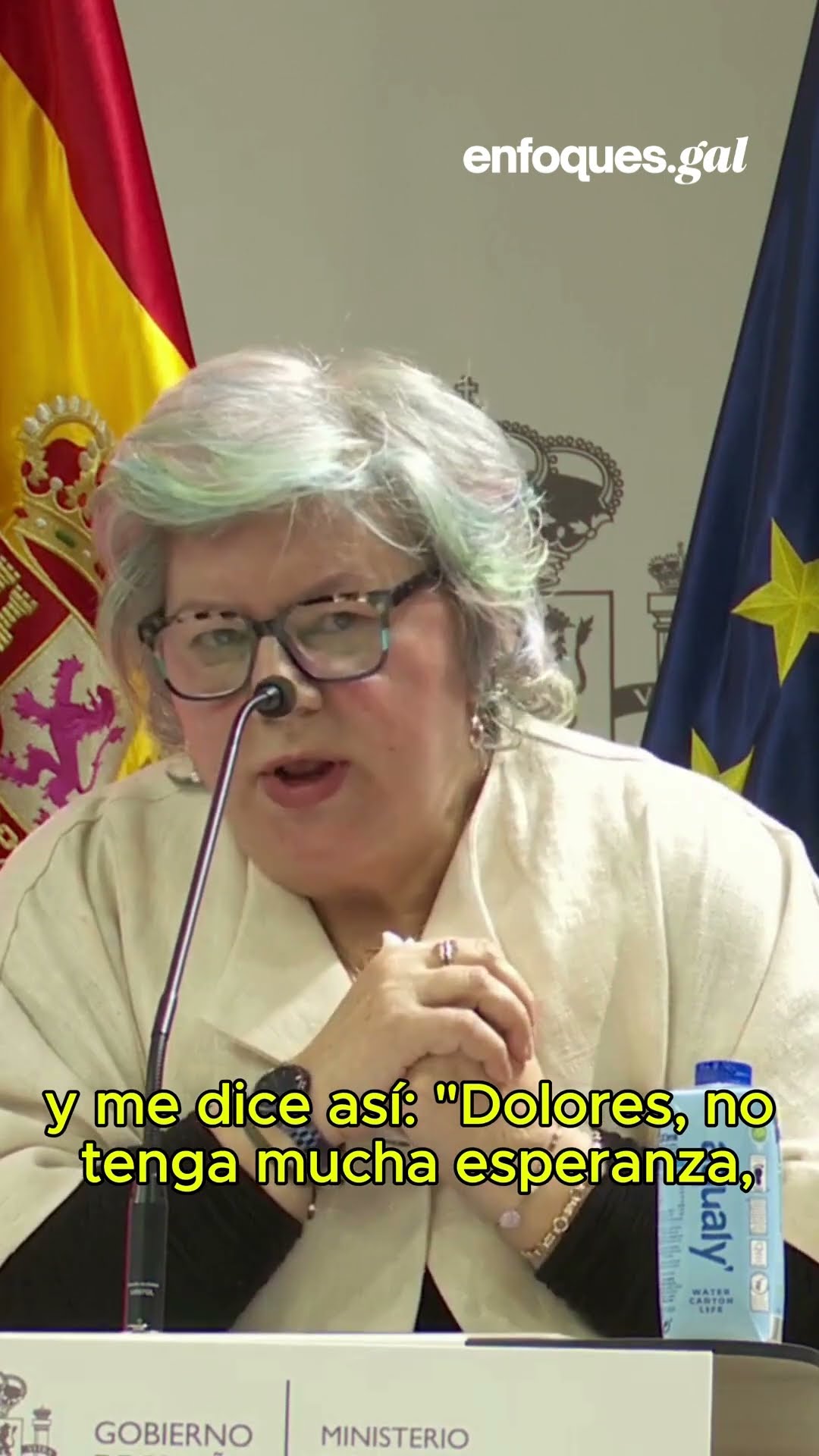 La gallega Dolores Vázquez, homenajeada por Igualdad: “Me hicieron pasar por un pozo"