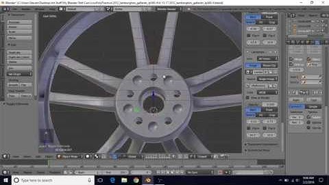 Model A Lamborghini Gallardo LP560-4 in Blender - Tutorial Part 33 - 4th Rim Part 4