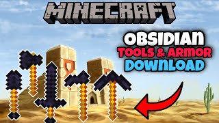 Obsidian Addon Download | How to Download Obsidian Tools & Armor in hindi | Obsidian Equipment 1.17 screenshot 1