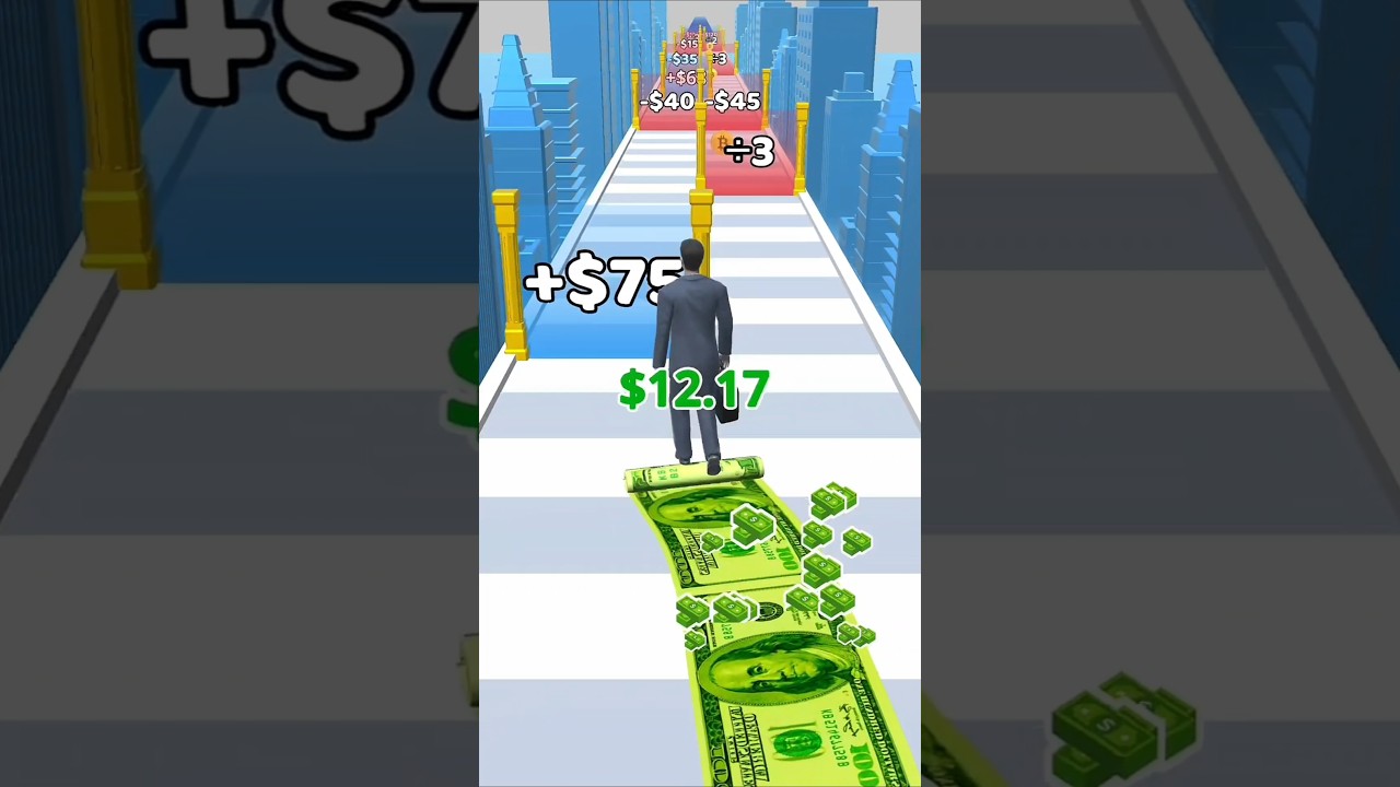 Money roller fun game #shorts #moneyrun #like