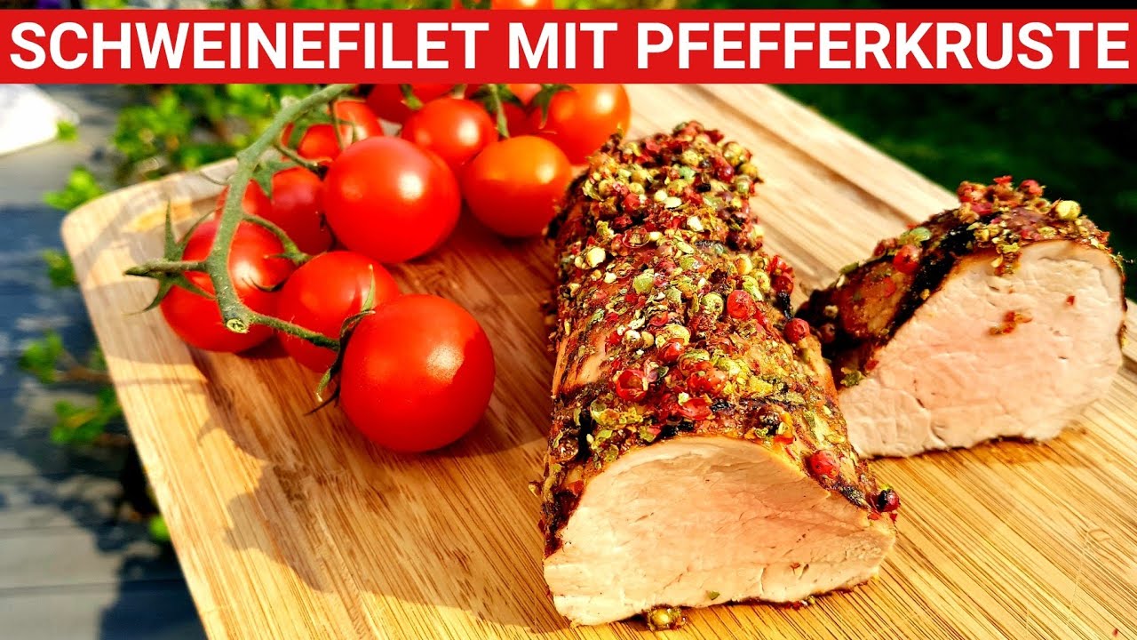 ♨️ GRILLBLITZ: Schweinefilet mit Pfefferkruste vom Grill, Schweinelende ... ♨️ GRILLBLITZ: Schweinefilet mit Pfefferkruste vom Grill, Schweinelende ...