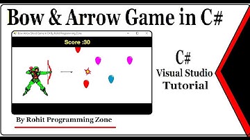 Arrow shooting game in C# Visual Studio By Rohit programming zone