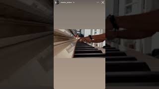 Charles Leclerc playing piano 07 June 2021