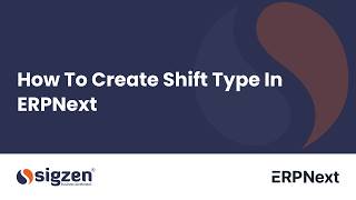 Erpnext Version 15 How To Create Shift Type In Erpnext