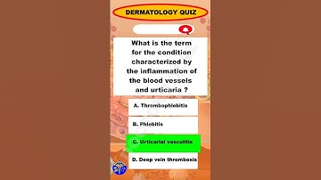 can you able to answer to this DERMATOLOGY Quiz  #quizdaily #quiz #dematologyquiz #skin #dermatology