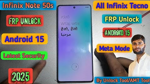 All Infinix Note 50s 5G (X6870) FRP Unlock Android 15 Free || All Infinix FRP Unlock Android 15 Meta