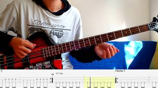 Paper Cuts – Nirvana – Bass cover with tabs (4k)