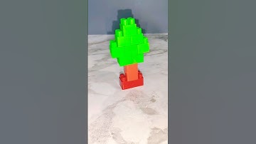 Building Blocks Tree | ASMR sound | Satisfying Diy #asmr #asmrsounds #asmrvideo #shortvideo #shorts