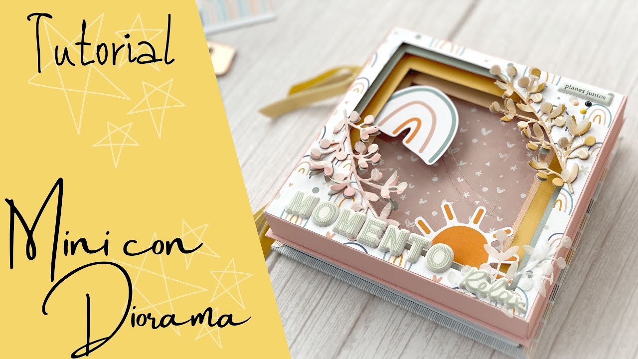 Tutorial Mini ALBUM con DIORAMA MOVIL, con 