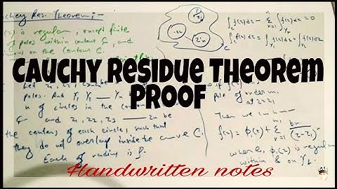 Cauchey Residue Theorem - proof