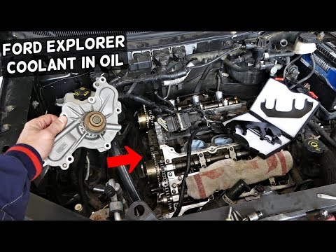 FORD EXPLORER 3.5 3.7 COOLANT IN OIL. WHY THERE IS COOLANT IN THE OIL