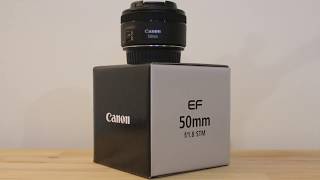 Canon 50mm f1.8 STM - Unboxing and first look