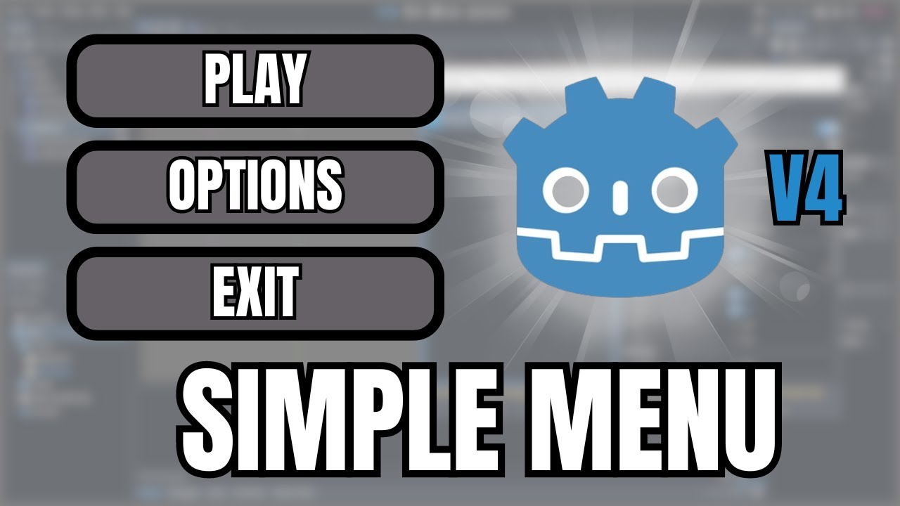 Simple Menu Tutorial - Godot 4 - YouTube