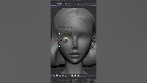 Female Model with Green Eyes ~ #mentioned you #zbrush #3dmax