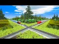 Train Tracks Are Severely Damaged Cross X🚦Train Rocking Up and Down✅Trainz Simulator 2019