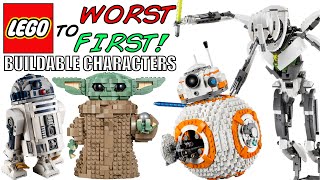 LEGO Worst To First | ALL LEGO Star Wars BUILDABLE CHARACTERS!