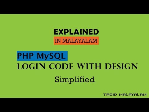 Malayalam | PHP MySQL Login Tutorial | Explained | PHP tutorial Part 2