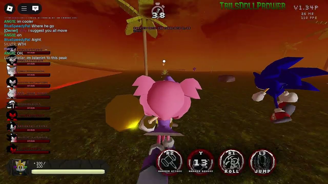 Roblox Act: 2011 Somehow I found myself in a lobby with the Dev, but all this happened.