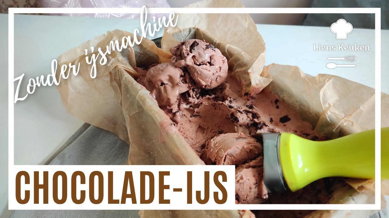 ijs ijsmachine | CHOCOLADEIJS | Heerlijk romig met stukken chocola -