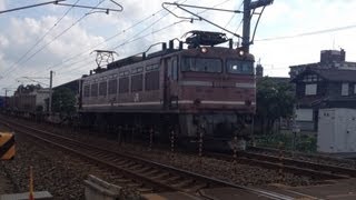 日本海縦貫線貨物列車4083レ 牽引機：EF81 628