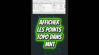 AFFICHER LES POINTS TOPO DANS MNT #autocad #mnt